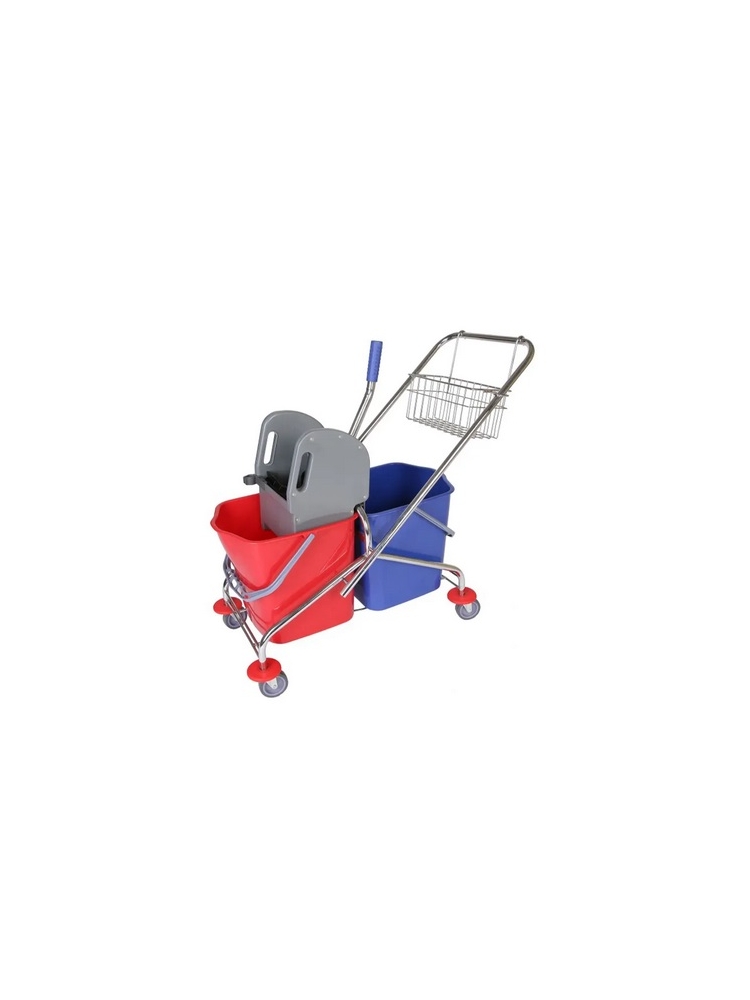Dviejų talpų valytojos vežimėlis Cisne ECO RILSAN, 2x25L