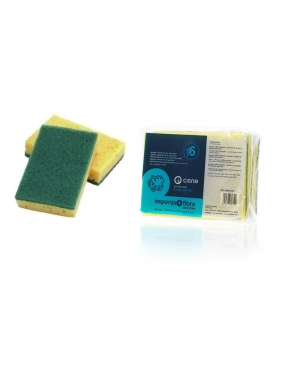 Strong green scouring pad Cisne DISH 12x8x2cm