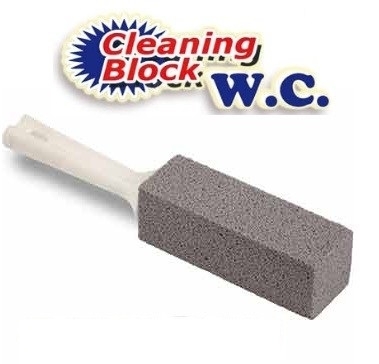 Cleaning block WC with handle