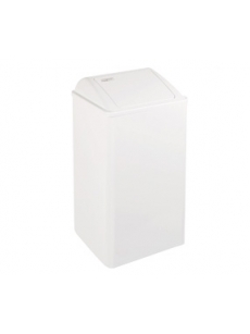 Bin 65L with self-closing lid Mediclinics PP0065, white